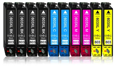 Produktbild von 10er Pack Druckerpatronen 603 603XL kompatibel mit Epson XP-4150