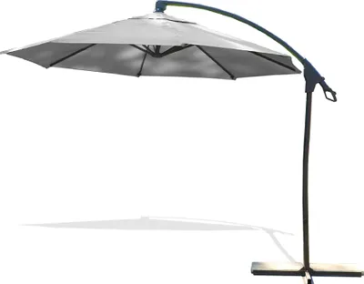 Image de Parasol avec pied excentré en acier et toilee