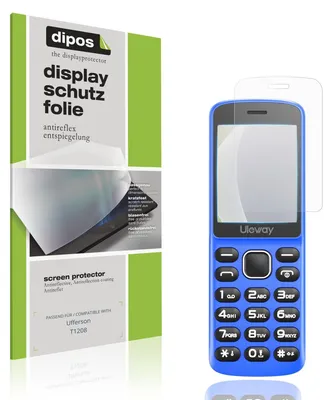 Produktbild von 4x Schutzfolie für Ufferson T1208 matt Displayschutzfolie Folie Display Schutz dipos