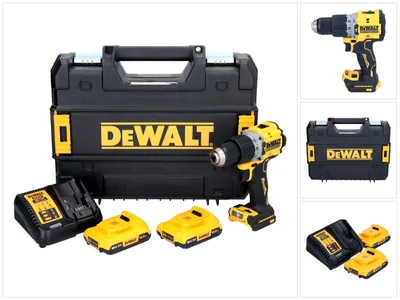 Image de DeWalt DCD 805 D2T Perceuse-visseuse à percussion sans fil 18 V 90 Nm Brushless + 2x batterie 2,0 Ah + chargeur + TSTAK