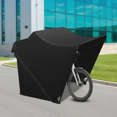 Immagine prodotto di Tenda pieghevole per moto - Garage per moto - Tessuto Oxford pesante - Impermeabile e protezione UV - Per lo stoccaggio all'aperto - Nero