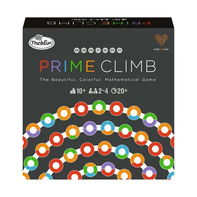 The image shows the front of the Prime Climb board game box.