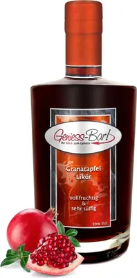 Produktbild von Granatapfel Likör 0,7L - Fruchtbombe mit imponierend vollem Aroma 20% Vol.