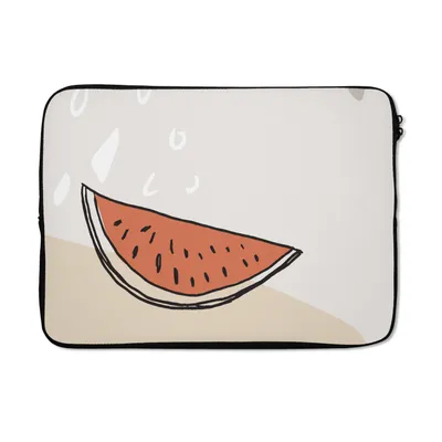Produktbild von MuchoWow® Laptop Hülle 14 ZollSommer - Melone - Rot Laptoptasche - Laptoptasche - Stoßsicher - Schutzhaube