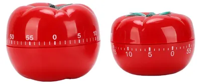 Produktbild von 2 Stück mechanische Timer in Tomatenform, manueller Timer für Küche, Kochen, Backen, Zuhause, Klassenzimmer