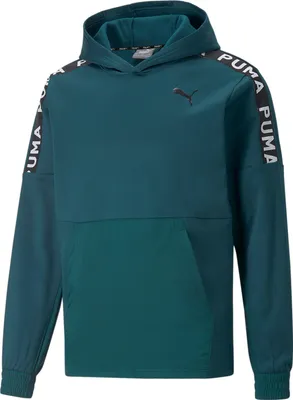 Produktbild von Puma Fit Fleece Hoodie Pullover Herren, Größe:XXL, Farbe:Grün