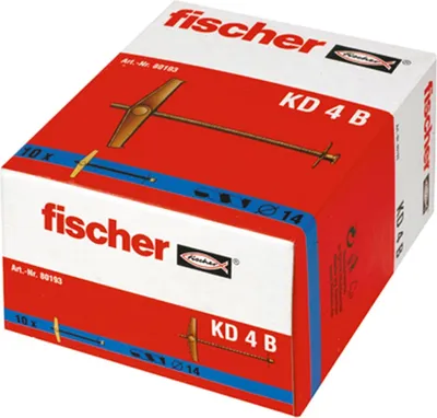 Produktbild von Fischer  Kippdübel KD 4 B, 10 Stück, 080193