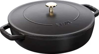 Obrázok produktu pre Staub Schmorpfanne Chistera, 24 cm | rund | Gusseisen | Schwarz