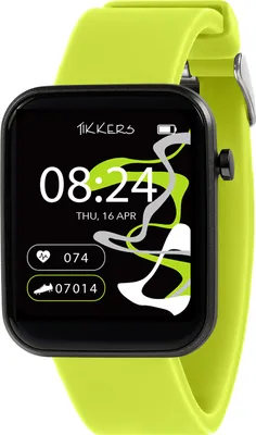 Produktbild von Tikkers Smart Watch Serie 13 Silikonband Grün Unisize Tikkers
