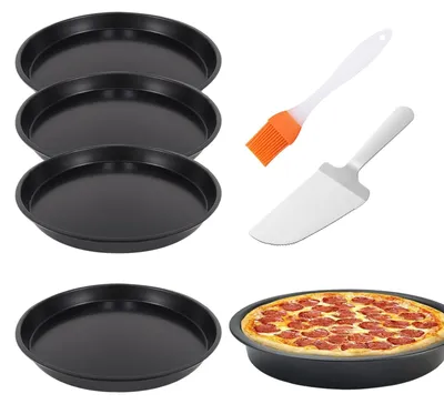 Productafbeelding van Pizzabak - Ronde pizzabakken - Bakvorm voor pizza - Diameter 8 cm