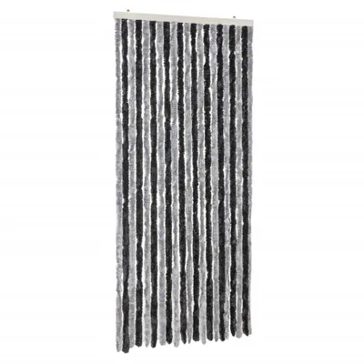 Produktbild von Fliegenvorhang Grau und Schwarz 100x230 cm Chenille