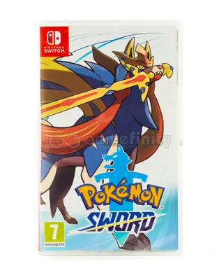 A Nintendo Switch game case for Pokemon Sword.