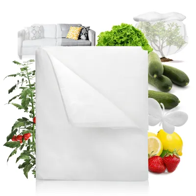 Produktbild von com-four® Tomaten-Hauben-Vlies, Pflanzen Kälteschutz-Vlies 9 x 0,8 m