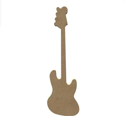 Produktbild von Gitarre aus MDF-Holz zum Verzieren - 15 cm