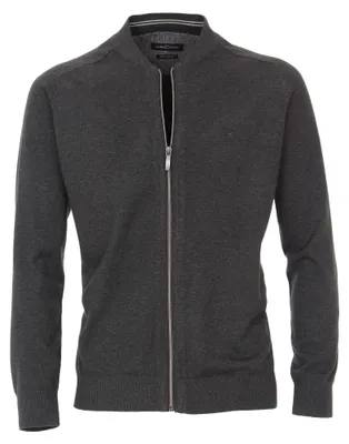 Produktbild von Casa Moda - Herren Strickjacke unifarben in verschiedenen Farben (004440), Größe:S, Farbe:Anthrazit (782)