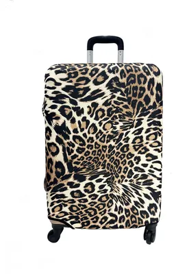 Productafbeelding van Kofferhoes L, elastisch, luipaard design, voor reizen