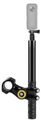 Obrázek produktu pro Držák na kolo – Hliníková slitina – Držák na řídítka – Kompatibilní s průměrem 29-32 mm – Selfie tyč – Celková hmotnost 493 g – Držák pro kameru
