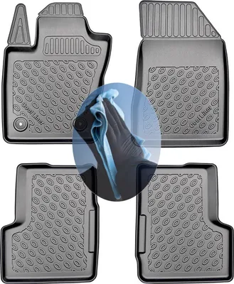 Produktbild von Z510387 TPE-Gummifußmatten kompatibel mit  Jeep  Renegade   Vor-Facelift Steilheck Geländewagen SUV 5-türer 2014-2018