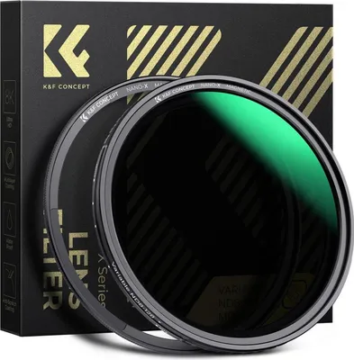 Produktbild von K&F Concept 58mm Nano-X Magnetischer Variable ND Filter ND8-128 (3-7 Stop) Adapter