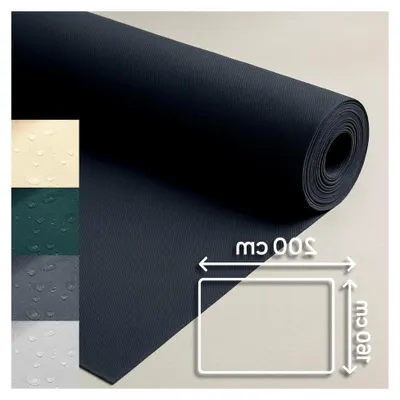 Produktbild von Wasserdichter Polyesterstoff Meterware 2 m x 160 cm - Markisenstoff, Canvas, Polsterstoff, Futterstoff, Segeltuch und Vorhangstoff Beige, -