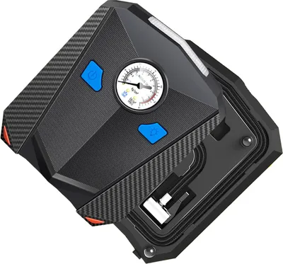Obrázek produktu pro Pumpa na huštění pneumatik automobilů, přenosný vzduchový kompresor s LED světlem pro SUV, dodávky, motocykly, nákladní automobily, typ 1