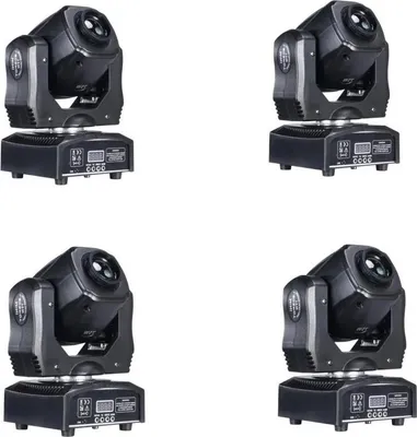 Image de Projecteur à tête mobile, 7 gobos,DMX512, 4 lumières, prise UE