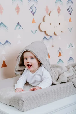 Produktbild von Baby´s Only Wickelauflagenbezug Sky urban taupe - 45x70 45x70 cm Grau