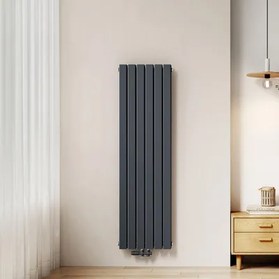 Produktbild von EMKE Heizkörper Flach 160 x 46 cm Doppellagig 1449 W Anthrazit Design Paneelheizkörper