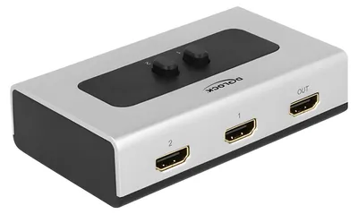 Produktbild von DeLOCK 87663, HDMI, Kunststoff, Schwarz, Grau, 1080p, 112 mm, 68 mm