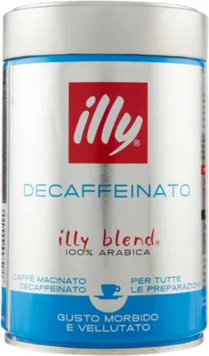 Image de Café moulu décaféiné Illy, mélange espresso, 250 g