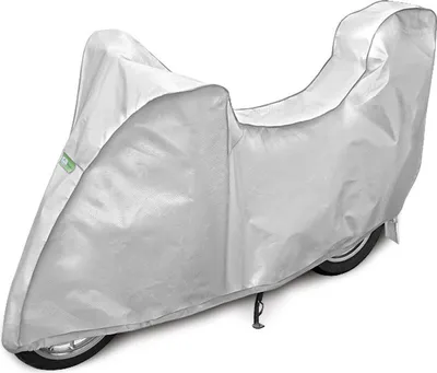 Produktbild von Metallisierte Plane Motorrad + Box (Länge: 240-265cm;Höhe: 135cm;Breite: 107cm)