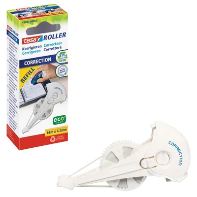 Image de tesa Nachfüllkassette Korrekturroller 14m 4,2mm ecoLogo