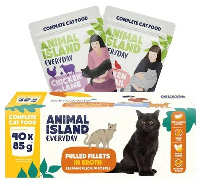 Produktbild von ANIMAL ISLAND Everyday box mix smaków dla kota 40x85g