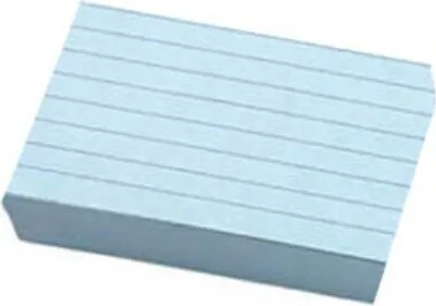 Produktbild von Karteikarten DIN A6 blau liniert, 100 St.