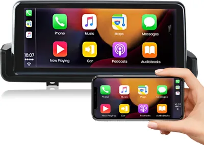 Produktbild von AI Voice Wireless CarPlay Autorádio pre BMW E90 E91 E92 E93 2005-2012 IPS 4GSIM WIFI Andorid Auto 4+64G GPS DSP Multimedia