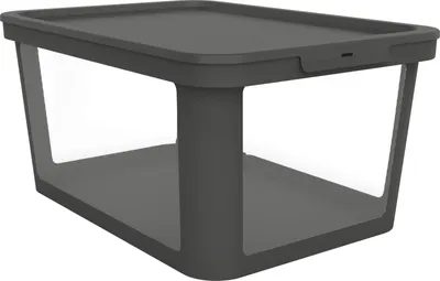 Produktbild von Rotho Aufbewahrungsbox mit Deckel Albris 57 x 39 x 27 cm schwarz