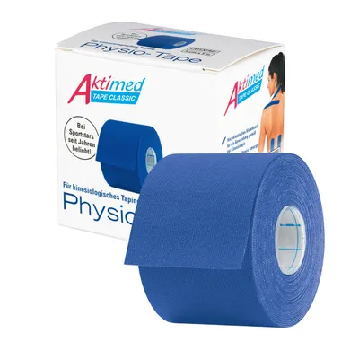 Produktbild von kinesiologisches Taping Aktimed TAPE CLASSIC PhysioTape blau