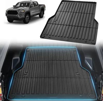 Obrázek produktu pro Podložka do zavazadlového prostoru pro Toyotu Tacoma (2005-2023) - TPE podložka do zavazadlového prostoru v černé barvě - odolná proti povětrnostním vlivům