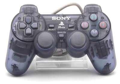Produktbild von Original Sony PlayStation One / 1 PSOne Controller Grau Transparent PS1