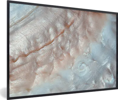 Produktbild von MuchoWow® Gerahmtes Poster Muscheln - Abstrakt - Natur 30x20 cm - Poster mit Schwarzem Bilderrahmen Wandposter Rahmen Foto Bilder - Kunstdruck - Bild-Poster