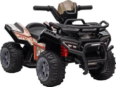 Zdjęcie produktu dla Mini Elektryczny Quad Dziecięcy Elektryczny Atv Led Przednie Światło Pojazd Dziecięcy Na 18-36 Miesięcy Dzieci Metal Tworzywo Pp Czarny 70 X 42 X 45 Cm