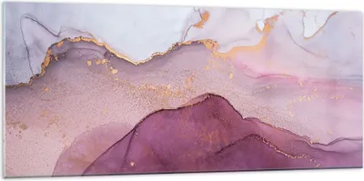 Produktbild von Bilder auf glas - Einteilig - Marmor Pink Violett - 120x50cm - Glasbilder - Wandbilder - Bilder - zum Aufhängen bereit - Wanddekoration aus Glas - Glas Bilder - Wandbild auf Glas - GAB120x50-4668