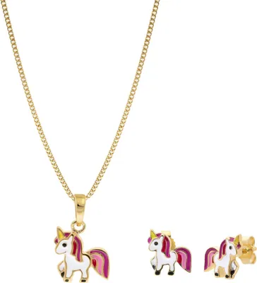 trendor 68527 Schmuck-Set für Kinder Farbenfrohes Einhorn Geschenkset 1