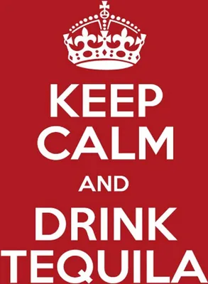Produktbild von vianmo Holzschild 18x12 cm Alkohol Keep calm and Drink Tequila