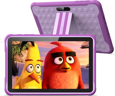Produktbild von 3G Telefon Tablet, Kindersicherung, WiFi, 6000mAh, Quad Core Prozessor Tablet (10", Android 10, HD IPS Bildschirm, für Kinder mit Fall (lila)