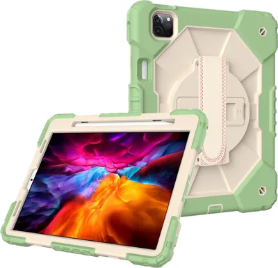 Immagine prodotto di Custodia per iPad Air 5/Air 4 10,9" con supporto e tracolla Verde