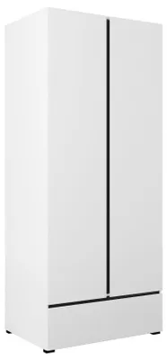 Immagine prodotto di Armadio guardaroba Kaunas a 2 ante, bianco, 89x59,5x210 cm, bianco