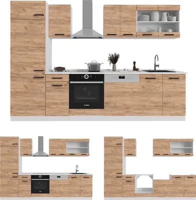 Zdjęcie produktu dla Szafka do salonu Vicco Berno Dąb czarny/piaskowy 70.8 x 38.9 cm z drzwiami na zawiasach, Model 55463