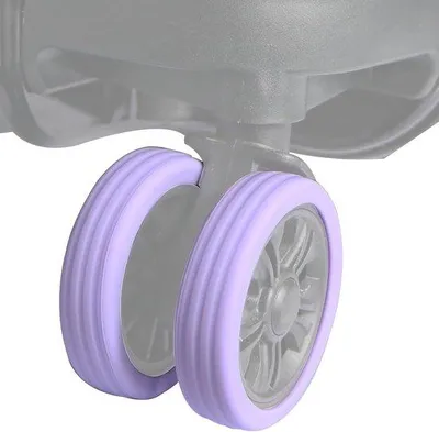 Zdjęcie produktu dla Nakładki na kółka walizek podróżnych – ochrona kółek Spinner – 8 sztuk – ochrona bagażu podróżnego