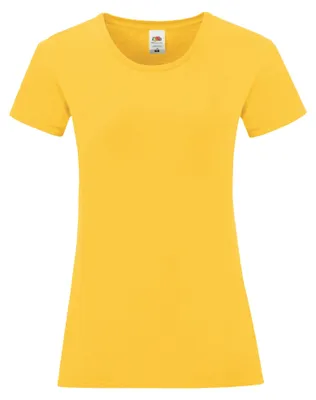 Immagine prodotto di Fruit of the Loom - Maglietta "Iconic 150" da donna FK2487 (S) (Girasole)